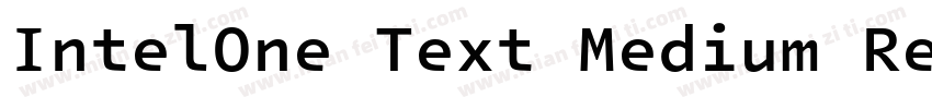 IntelOne Text Medium Regular字体转换
